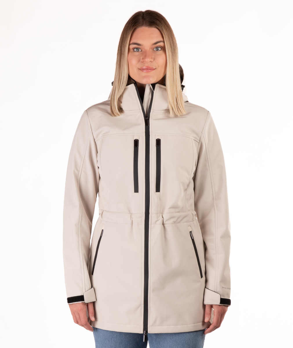 ジャケット RODEBJER Women Outer 2120142 41671 1507 CANVAS Beige Palisades Softshell Jacket – Boulder Gear