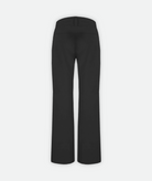 back of black ski pants on a white background