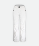 A pair of white ski pants on a white background