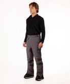 Person wearing a gray pants on a white background