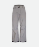 A pair of gray men's ski pants on a white background