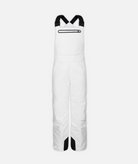 white snow bibs on a white background