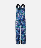 multi colored abstract patterned snow bibs on a white background