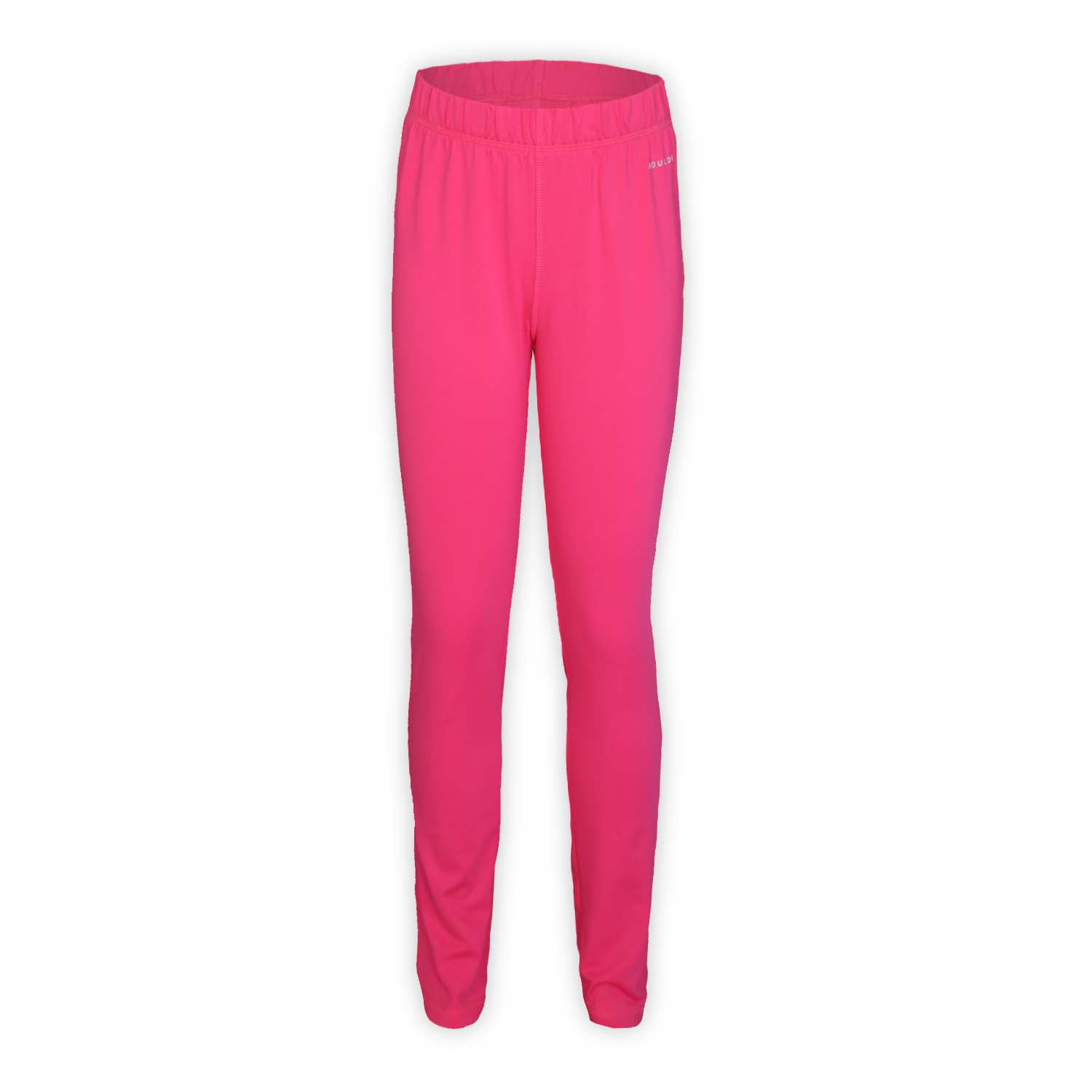 a pair of pink jersey fleece pants on a white background